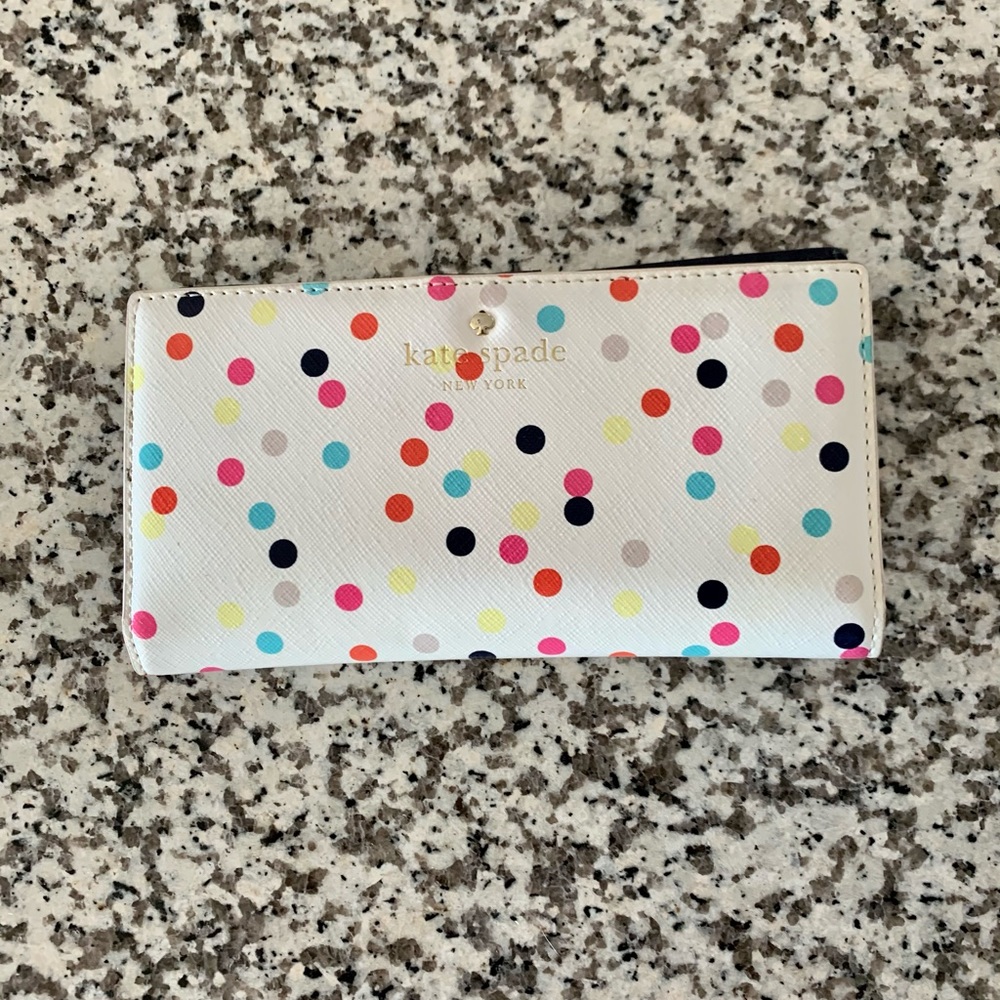 Kate Spade Slim Bifold Wallet - Polka Dot